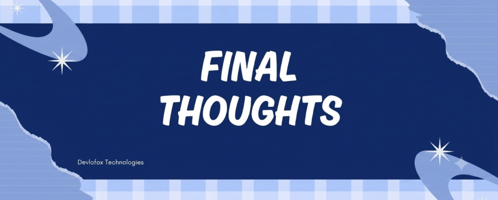 Final thought for redesign the website